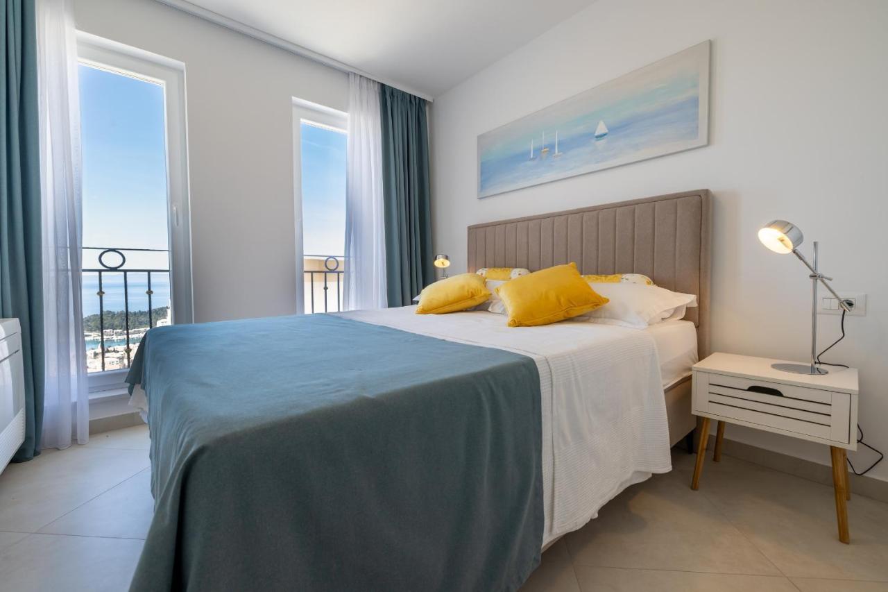 Villa Smaragd - Lapis - Luxury Apartment With Shared Pool Makarska Bagian luar foto