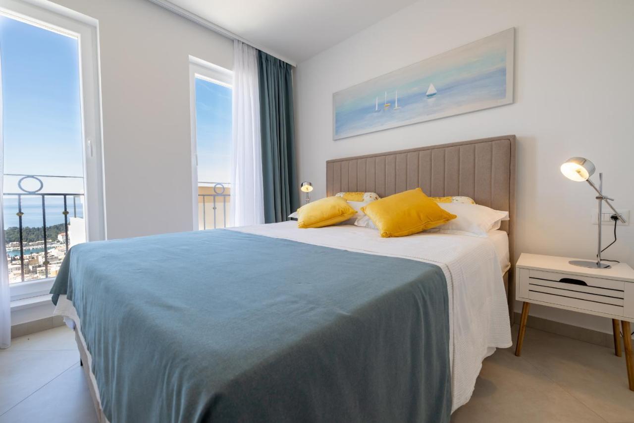 Villa Smaragd - Lapis - Luxury Apartment With Shared Pool Makarska Bagian luar foto